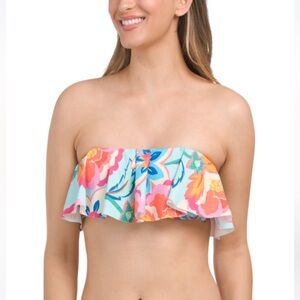 La Blanca Colorful Floral Bikini Top